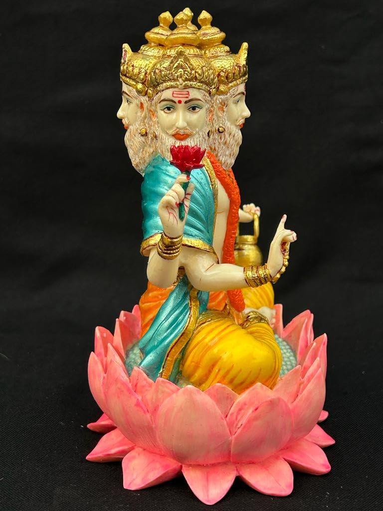 Amazon.com: SHIVAJI ARTS Lord Brahma Statue, 20 cm Cultured Marble